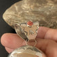 Southwestern Sterling Silver Spiny Oyster Naja Necklace Pendant | 4" | Navajo Handmade | 10455