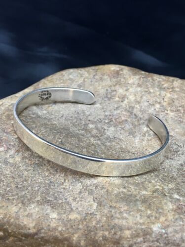 Native American Handmade Band Bracelet | Navajo Sterling Silver | 8934
