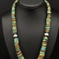 Navajo Graduated Turquoise Necklace | Sterling Silver | Authentic Native American | 21" | 1242