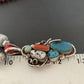 Navajo Coral, White Buffalo Turquoise, Spiny Oyster Pendant | Authentic Native American Sterling Silver | Multi-Stone | 1178