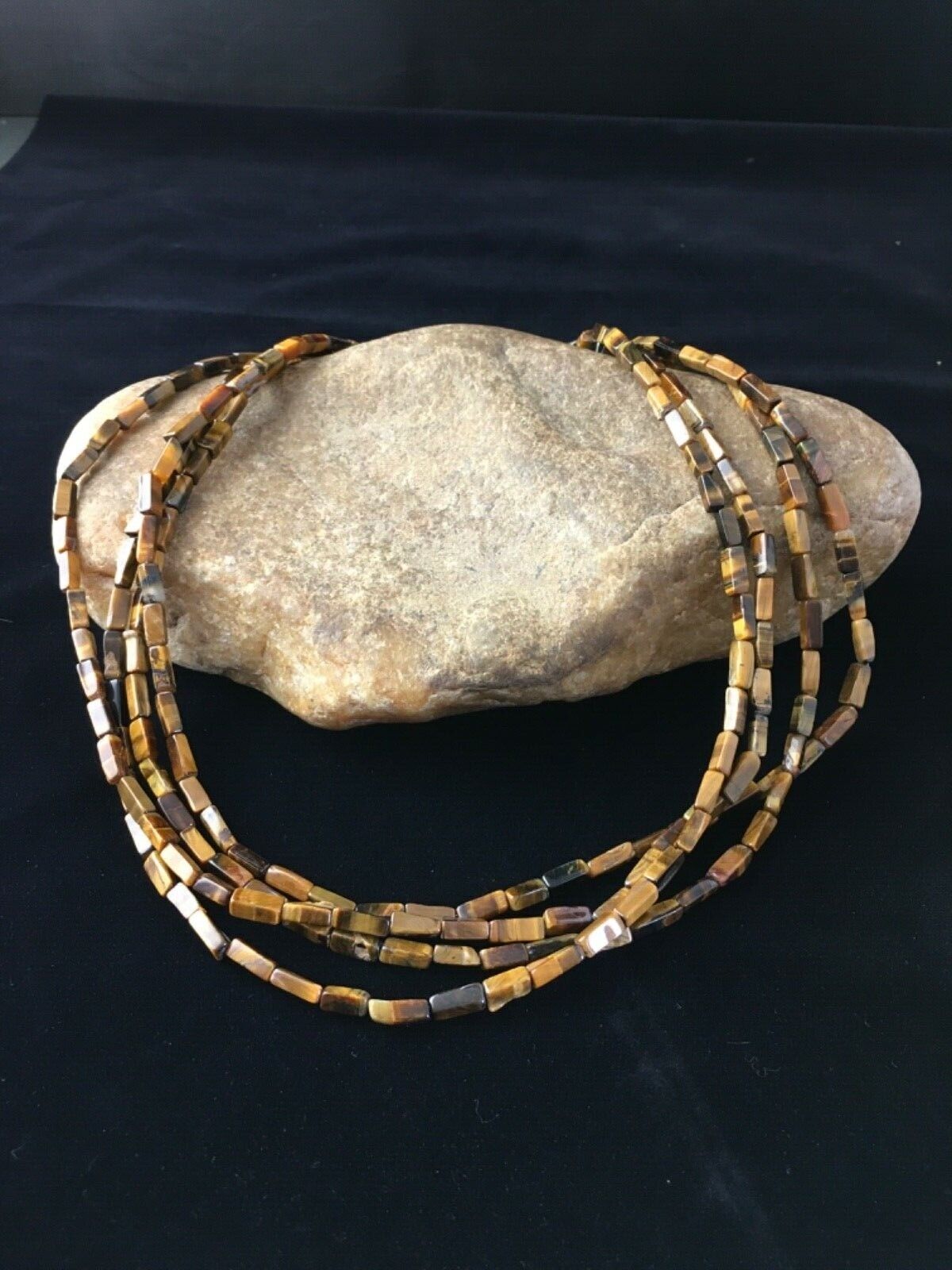 Navajo Tigers Eye Spiny Multi-Color Turquoise Sterling Necklace 19" | Handmade Jewelry | 1789
