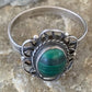 Navajo Green Malachite Ring | Sterling Silver | Sz 4.5 | Authentic Native American Handmade | 10871