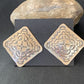Southwestern Women's Navajo Stamped Earrings | Sterling Silver | Authentic Native American Handmade | 1675