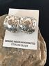 Navajo Sterling Silver Hand Stamped Post Earrings | Handcrafted | Southwestern