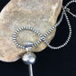 Navajo Sterling Silver Naja Necklace Pendant | 3" | Authentic Native American Handmade | 10048