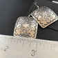 Native American Navajo Dangle Earrings | Sterling Silver Stamped | Handmade | 1659