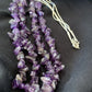 Navajo Purple Amethyst Liquid Heishi Necklace Pendant | Sterling Silver Tubes | Authentic Native American Handmade | 869