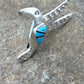 Navajo Hummingbird Inlay Pin | Turquoise | Sterling Silver | Authentic Native American Handmade | 2903