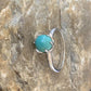 Navajo Blue Turquoise Ring | Sterling Silver | Sz 7 | Authentic Native American Handmade | 10769