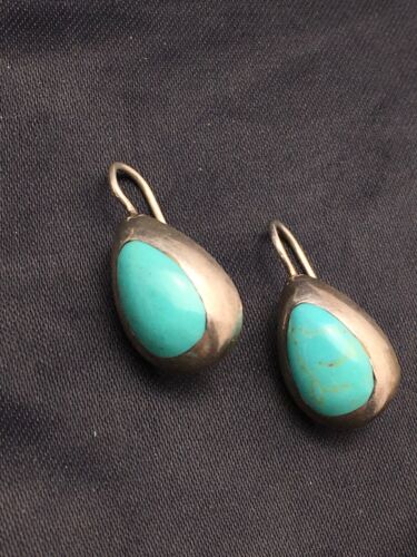 Native American Turquoise Nugget Necklace, Earrings & Bracelet Set | Sterling Silver | Handmade Navajo Jewelry | 3145 - Masha USA