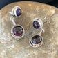 Navajo Purple Sugilite Post Dangle Earrings | Sterling Silver | Authentic Native American Handmade | 1598