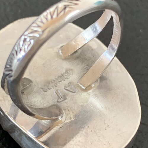 Men's Navajo Blue Spiderweb Turquoise Ring | Sterling Silver | Sz 10.5 | Authentic Native American Handmade | 1832