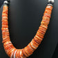 Navajo Spiny Oyster Graduated Necklace | Sterling Silver | Authentic Native American | 23" | 3085