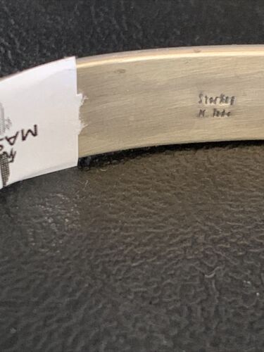 Old Pawn Southwestern Stamped Cuff Bracelet | Navajo Sterling Silver | Authentic Native American Handmade | 13831