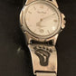 Authentic Native American Hopi Sterling Silver Watch Tips Band | Bear Paw Design | Vintage Men's Jewelry | Old Pawn | 1446