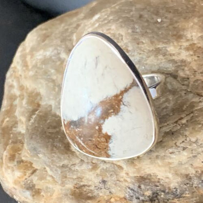 Native American Women's Wild Horse Turquoise Ring | Sz 8 | Sterling Silver | 14030