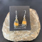 Native American Navajo Bumblebee Jasper Earrings Set | Sterling Silver | Handmade | 1560