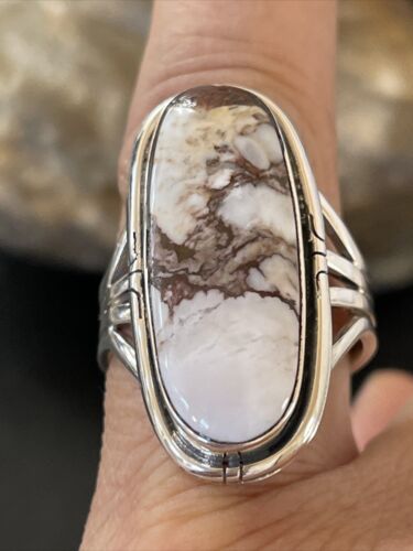 Navajo Wild Horse Turquoise Ring | Sterling Silver | Sz 11 | Authentic Native American Handmade | 1879
