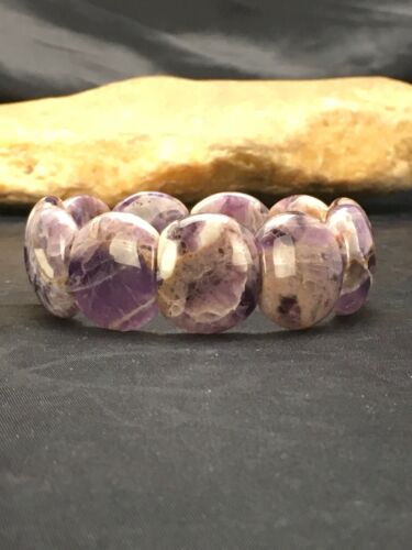 Native American Purple Charoite Stretch Bracelet | Elastic | 7.25" Adjustable | 3016