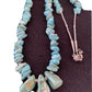 Navajo Blue Turquoise Nugget Beads Necklace | Sterling Silver | Authentic Native American Handmade | 22" | 1345