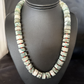 Native American Sterling Silver Grey White Jasper Coral Necklace | Authentic Handmade | 20" | 14428