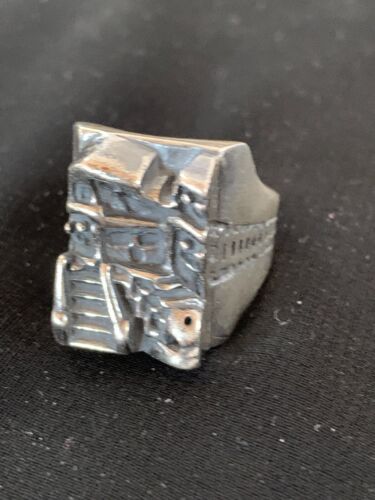 Native American Pueblo Cast Sterling Silver Ring | Sz 14 | 13482