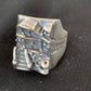 Native American Pueblo Cast Sterling Silver Ring | Sz 10 | 13476