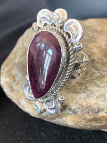 Native American Men's Purple Spiny Oyster Ring | Sterling Silver | Sz 11 | 425