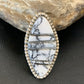 Navajo White Buffalo Turquoise Inlay Ring | Sterling Silver | Sz 9 | Authentic Native American Handmade | 12174