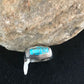 Navajo Sterling Silver Turquoise Inlay Ring | Sz 9.5 | Native American Southwestern | 3434