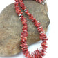 Navajo Red Spiky Spiny Oyster Necklace | Sterling Silver | Authentic Native American | 18" | 4772