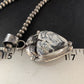 White Buffalo Turquoise Pendant Necklace | Sterling Silver | Navajo | Authentic Native American Handmade | 14057
