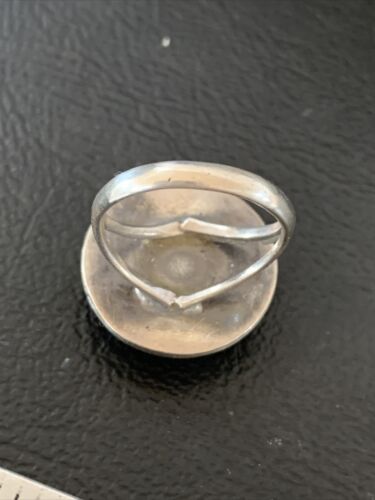 Native American Design Black Onyx Pinky Ring | Sterling Silver | Sz 3.5 | 10799