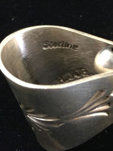 Navajo Sterling Silver Naja Necklace Pendant | 3" | Authentic Native American Handmade | 10046