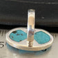 Navajo Blue Kingman Turquoise Ring | Sterling Silver | Sz 5 | Authentic Native American Handmade | 10488