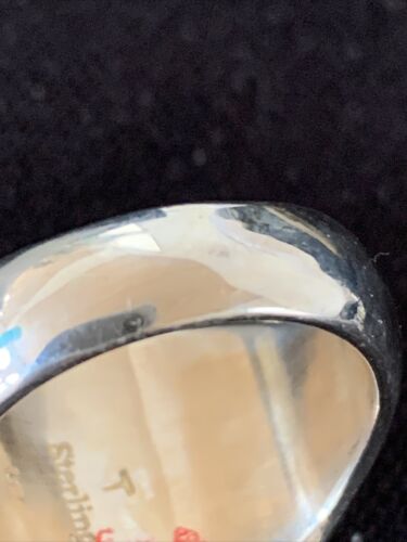 Navajo Purple Charoite Inlay Ring | Sterling Silver | Sz 8.5 | Authentic Native American Handmade | 01452