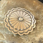 Authentic Native American Navajo Pin | Sterling Silver Stamped Design | Handmade | 1207