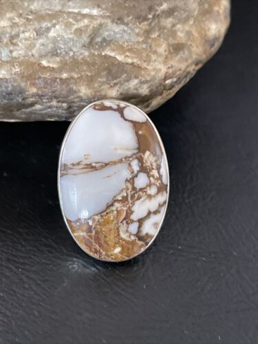 Native American Women's Navajo Wild Horse Turquoise Ring | Sterling Silver | Sz 4.5 | 10505