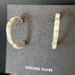 Native American Navajo Hoop Earrings Set | Sterling Silver White Opal | 12772