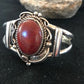 Native American Navajo Apple Coral Bracelet | Sterling Silver | J Platero | 8038