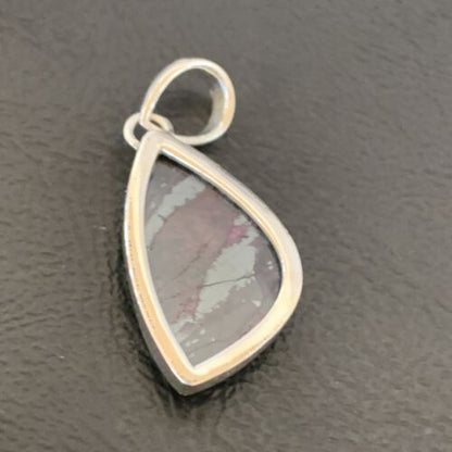 Southwestern Navajo Purple Sugilite Pendant | Sterling Silver | 1.25" | 10938