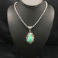 Men's Royston Turquoise Pendant | Sterling Silver Navajo Pearl Necklace | Authentic Native American Handmade | 2525