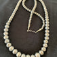 Navajo Pearls Sterling Silver Necklace | Hand-Stamped Bench Beads | 36" | Southwestern | 93336