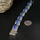 Native American Women's Blue Opal Lapis Inlay Link Bracelet | 7" | Sterling Silver | 14272