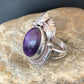 Native American Navajo Sterling Silver Purple Sugilite Ring | Sz 10 | 10444