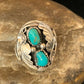 Navajo Kingman Turquoise Multi-Stone Ring | Authentic Native American Sterling Silver | Sz 11 | 14175