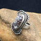 Navajo Wild Horse Turquoise Ring | Sterling Silver | Sz 7 | Authentic Native American Handmade | 12063