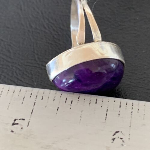 Native American Women's Navajo Purple Sugilite Ring | Sterling Silver | Sz 9.5 | 10861