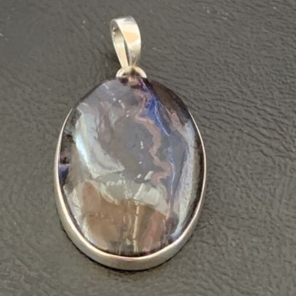 Navajo Pearls Purple Sugilite Pendant | Sterling Silver | 1.50" | Authentic Native American Handmade | 10930