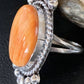 Native American Orange Spiny Oyster Navajo Ring | Sterling Silver | Sz 9 | 13281